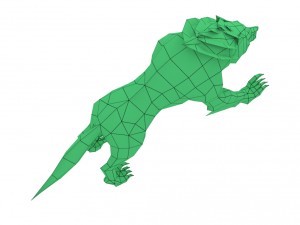 wolf rigged 3Dモデル