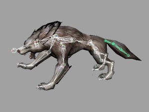 wolf rigged 3Dモデル