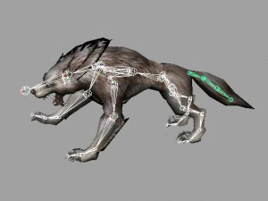 wolf rigged 3D Model