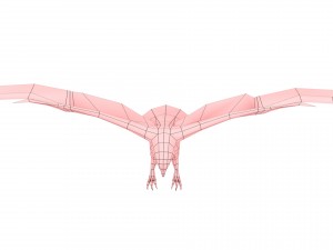 eagle rigged animated 01 3D Model