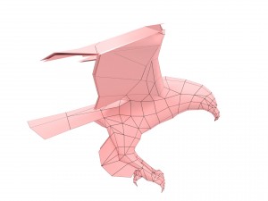 eagle rigged animated 01 3D Model