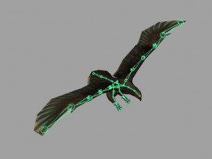 eagle rigged animated 01 3D Model