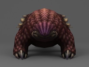 pangolin rigged animated 01 3D Model