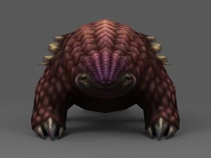 pangolin rigged animated 01 3D Model