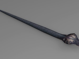 snake rigged animated 01 3D Model