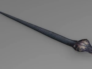 snake rigged animated 01 3D Model