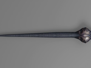 snake rigged animated 01 3D Model