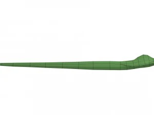 snake rigged animated 01 3D Model