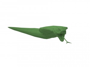 snake rigged animated 01 3D Model