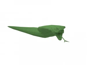 snake rigged animated 01 3D Model