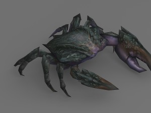 crab rigged 3D 모델