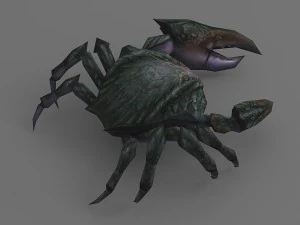 crab rigged 3D Model