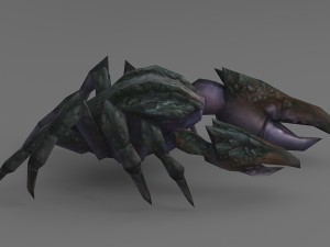 crab rigged 3D 모델