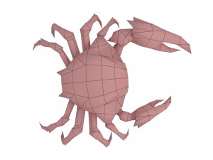 crab rigged 3D 모델