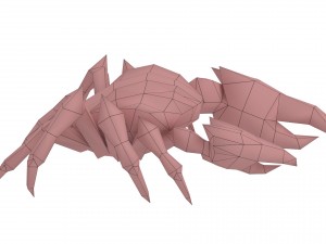 crab rigged 3D 모델