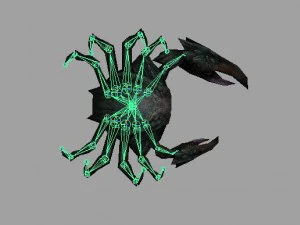 crab rigged 3D Model