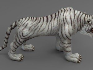tiger rigged animated Modello 3D