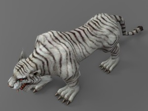 tiger rigged animated Modello 3D