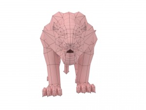tiger rigged animated Modello 3D