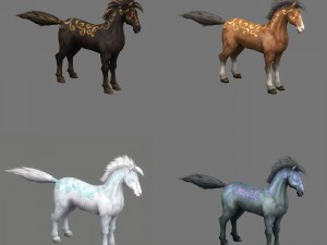 horse rigged animated 03 3D Model