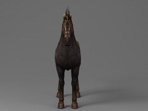 horse rigged animated 03 Model 3D
