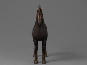 horse rigged animated 03 3D Model