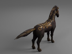 horse rigged animated 03 Model 3D