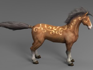 horse rigged animated 03 Model 3D