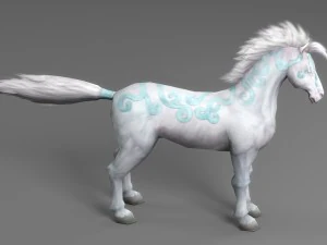 horse rigged animated 03 3D Model