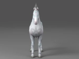 horse rigged animated 03 3D Model