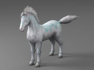 horse rigged animated 03 3D Model