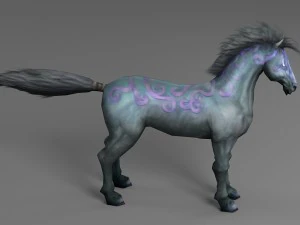 horse rigged animated 03 3D Model