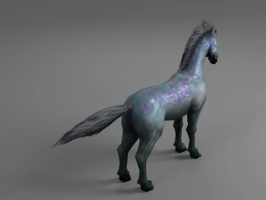 horse rigged animated 03 3D Model