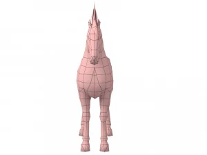 horse rigged animated 03 3D Model
