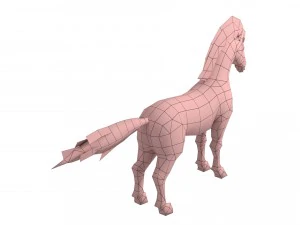 horse rigged animated 03 3D Model