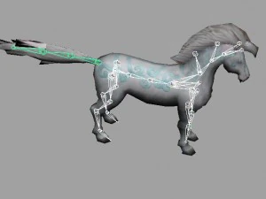 horse rigged animated 03 3D Model
