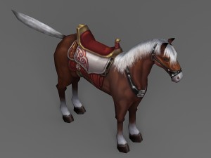 horse rigged animated 02 3D Model