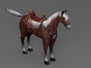 horse rigged animated 02 Modelo 3D