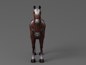 horse rigged animated 02 Modelo 3D