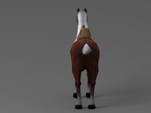 horse rigged animated 02 Modelo 3D
