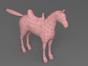 horse rigged animated 02 Modelo 3D