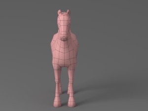 horse rigged animated 02 Modelo 3D