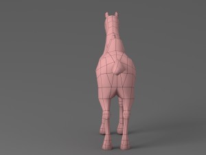 horse rigged animated 02 Modelo 3D