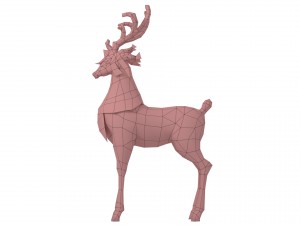 christmas elk 3D Model