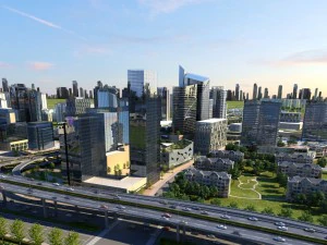 शहर दृश्य 02 3D मॉडल