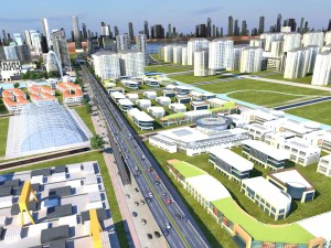 city scene 02 3D Model