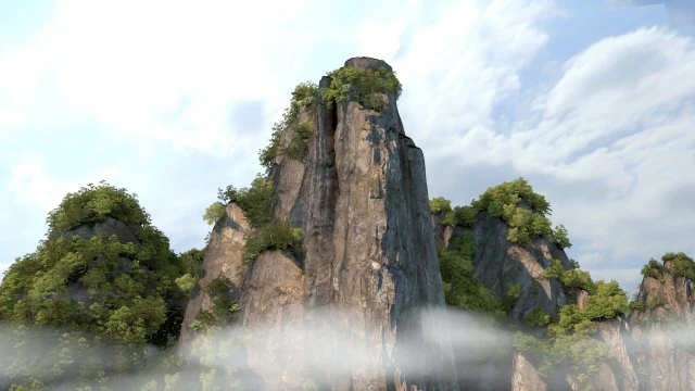picco di montagna Modello 3D .c4d .max .obj .3ds .fbx .stl .blend 
