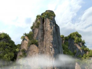 pico da montanha Modelo 3D