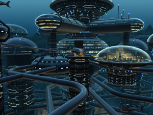seabed city 3D 模型