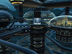 seabed city 3D 模型